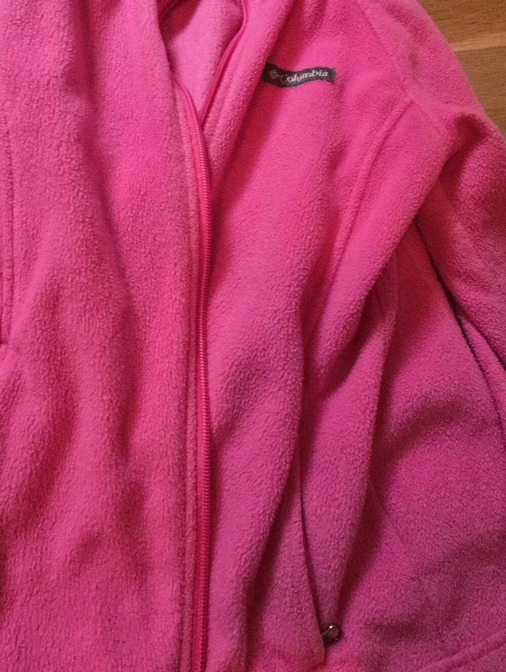 Columbia Pink Fleece Jacket Sz M